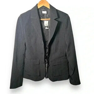 NWT Suzy Shier Pin Stripe  Structured Blazer 7 CORPORATECORE